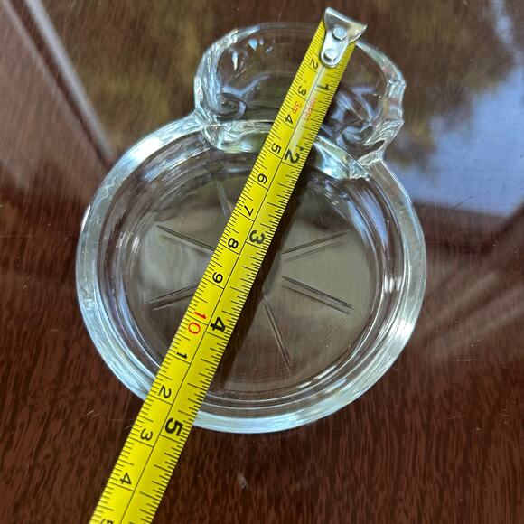 Vintage Fostoria Mademoiselle Clear Glass Coasters with Spoon Rest – Set of 4 - Picture 14 of 15